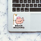Brain Washing Sticker waterproof vinyl decal for laptop, bike, car & bottle