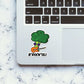 Brocoli Sticker waterproof vinyl decal for laptop, bike, car & bottle
