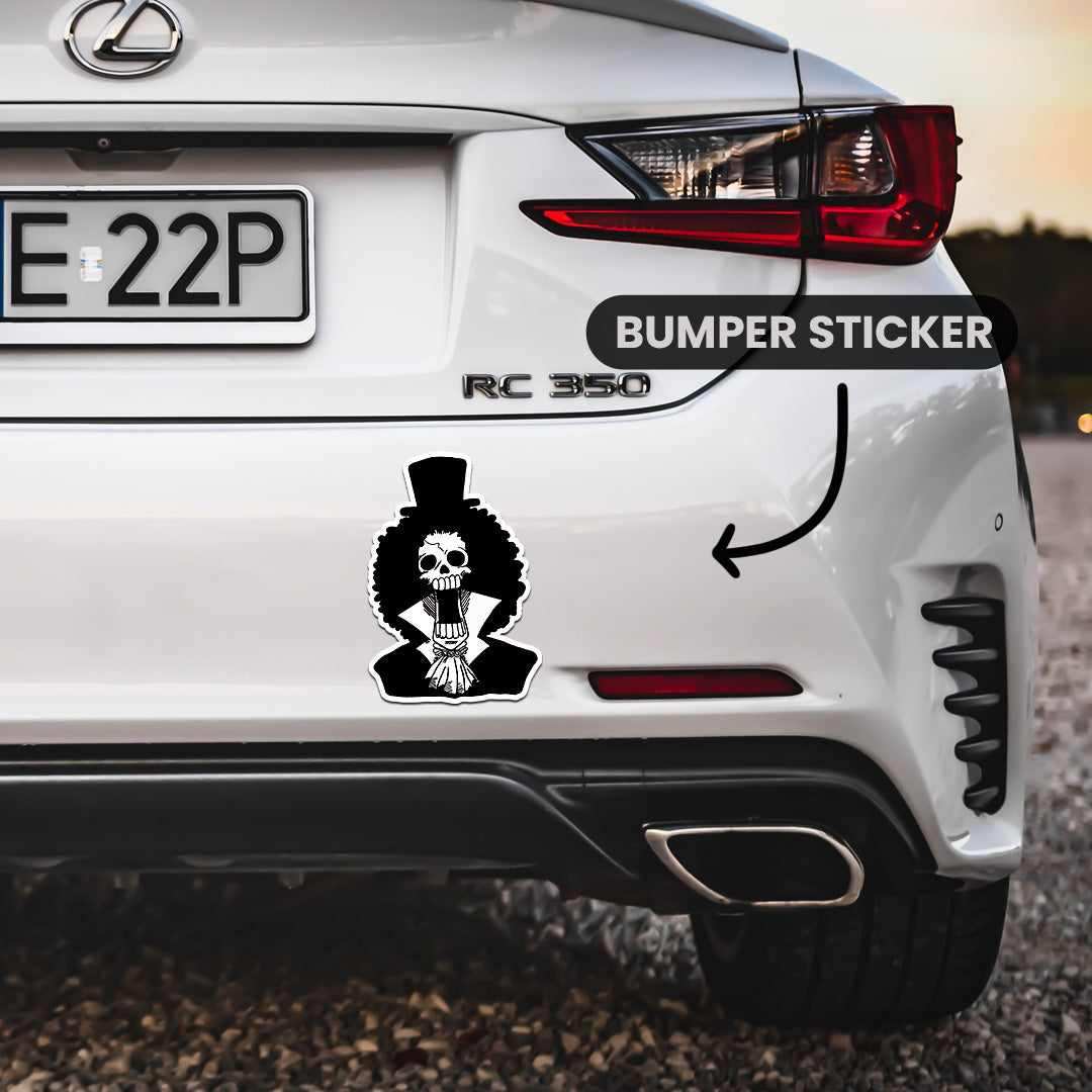 Brook Bumper Sticker waterproof vinyl decal for laptop, bike, car & bottle