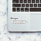 Broque Sticker waterproof vinyl decal for laptop, bike, car & bottle