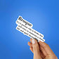 Broque Sticker waterproof vinyl decal for laptop, bike, car & bottle