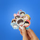 BTS Chibi 2.0 Sticker waterproof vinyl decal for laptop, bike, car & bottle
