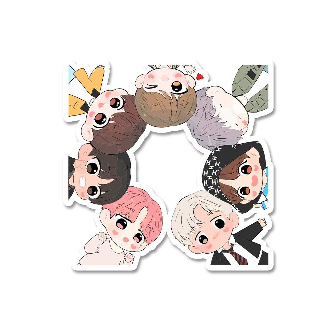 Bts Chibi Sticker - Stickers | STICK IT UP