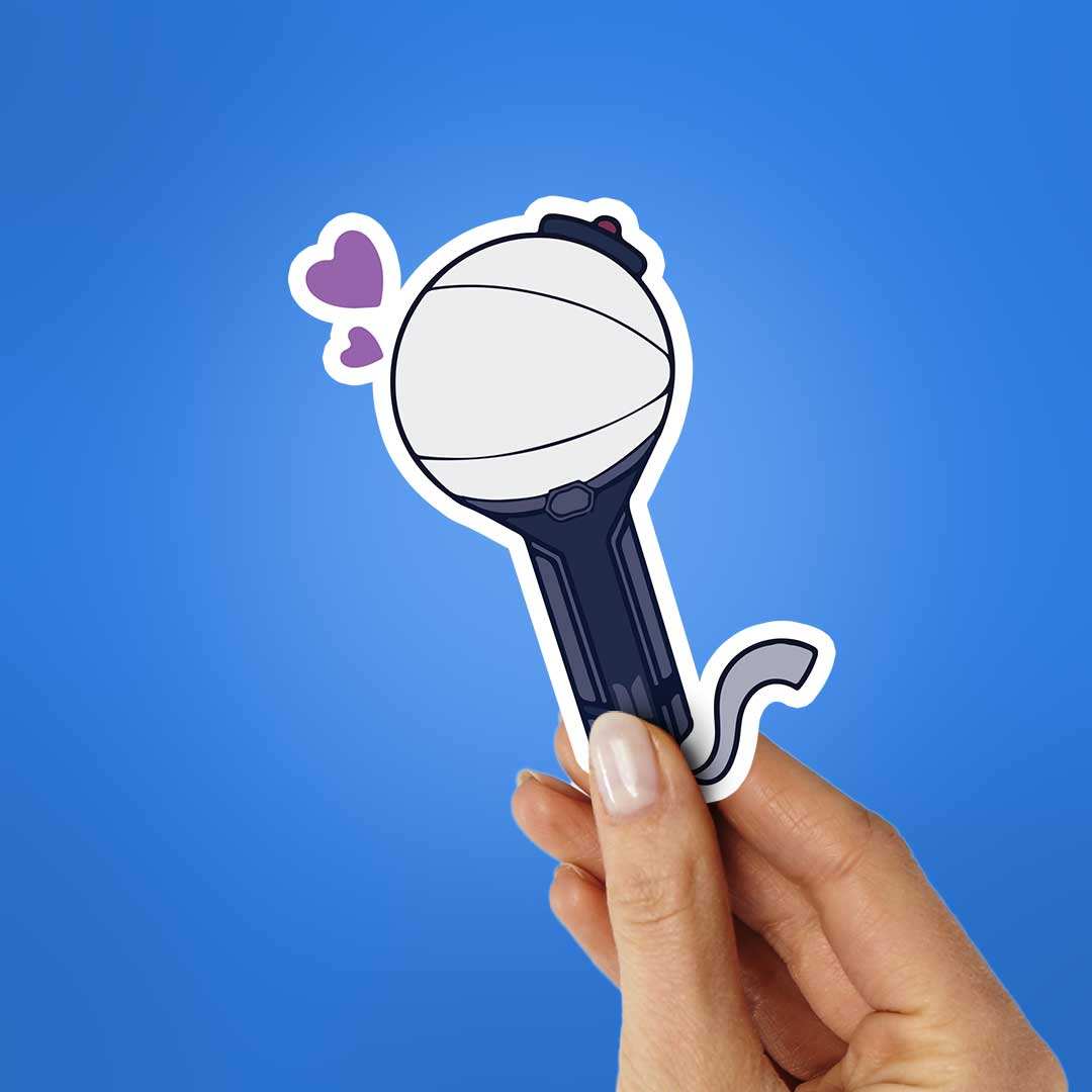 BTS Light Stick Sticker waterproof vinyl decal for laptop, bike, car & bottle