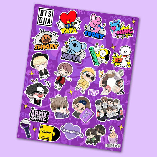 BTS Mini Stickers Sheet - STICK IT UP