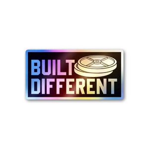 Build Different Holographic Sticker waterproof vinyl decal for laptop, bike, car & bottle