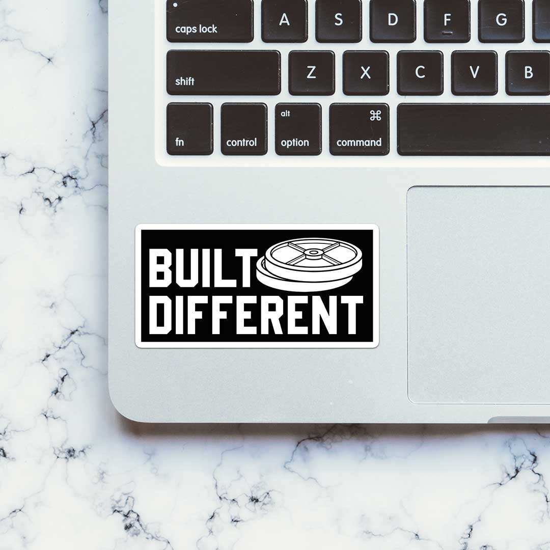 Build Different Sticker waterproof vinyl decal for laptop, bike, car & bottle