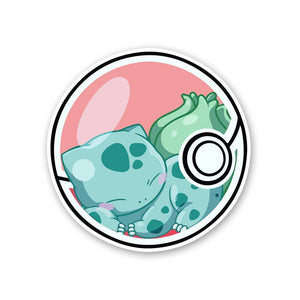 Bulbasaur Sticker waterproof vinyl decal for laptop, bike, car & bottle