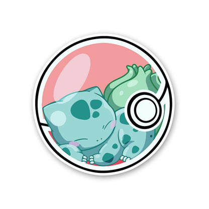 Bulbasaur Sticker waterproof vinyl decal for laptop, bike, car & bottle