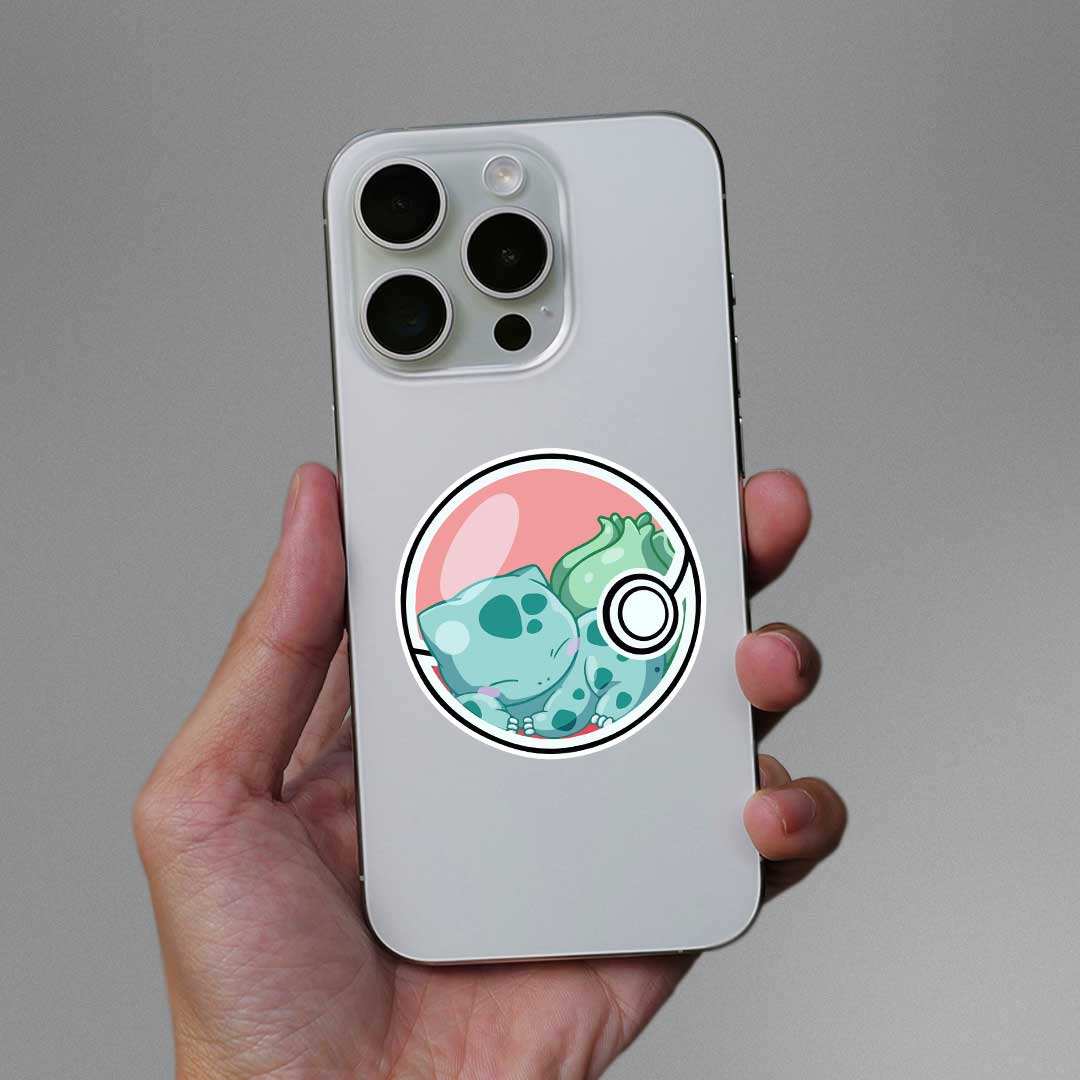 Bulbasaur Sticker waterproof vinyl decal for laptop, bike, car & bottle