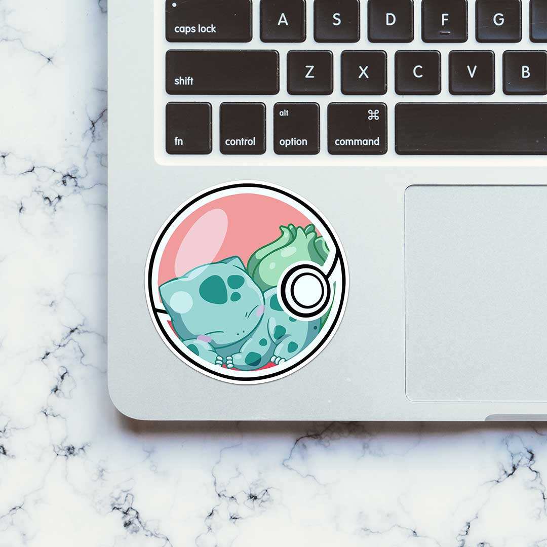 Bulbasaur Sticker waterproof vinyl decal for laptop, bike, car & bottle