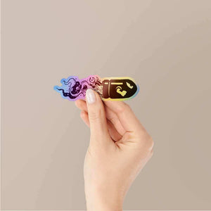 Bullet Holographic Stickers waterproof vinyl decal for laptop, bike, car & bottle