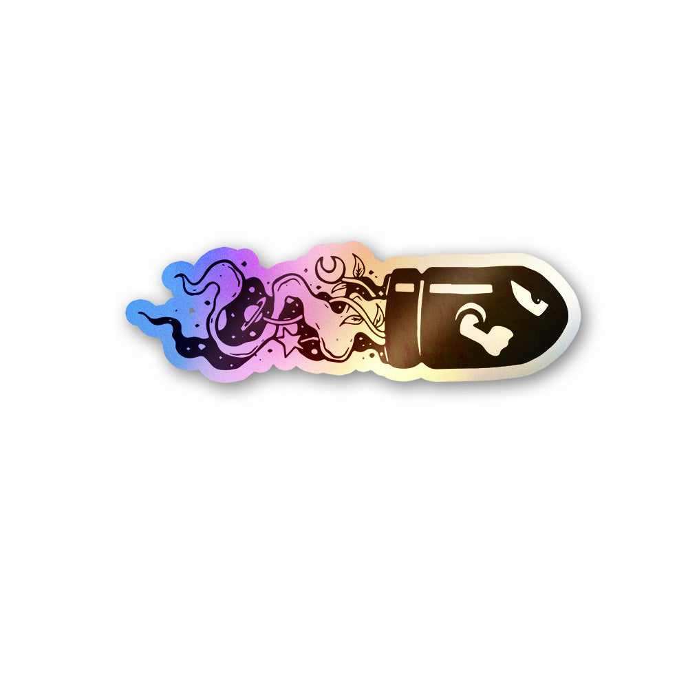 Bullet Holographic Stickers waterproof vinyl decal for laptop, bike, car & bottle