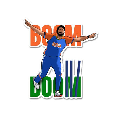 Bumrah Sticker waterproof vinyl decal for laptop, bike, car & bottle