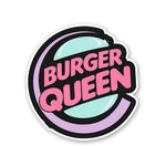 Burger Queen Sticker waterproof vinyl decal for laptop, bike, car & bottle