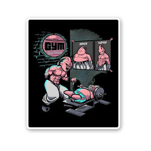 Buu Fitness Sticker waterproof vinyl decal for laptop, bike, car & bottle