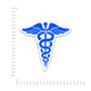 Caduceus Bumper Sticker waterproof vinyl decal for laptop, bike, car & bottle