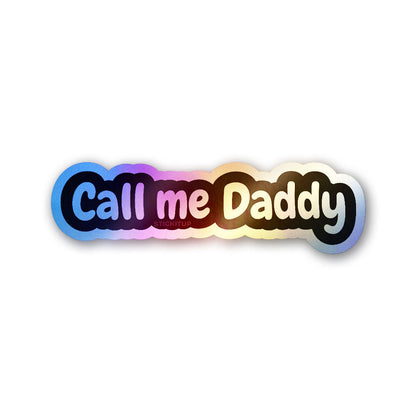Call Me Boss Holographic Stickers