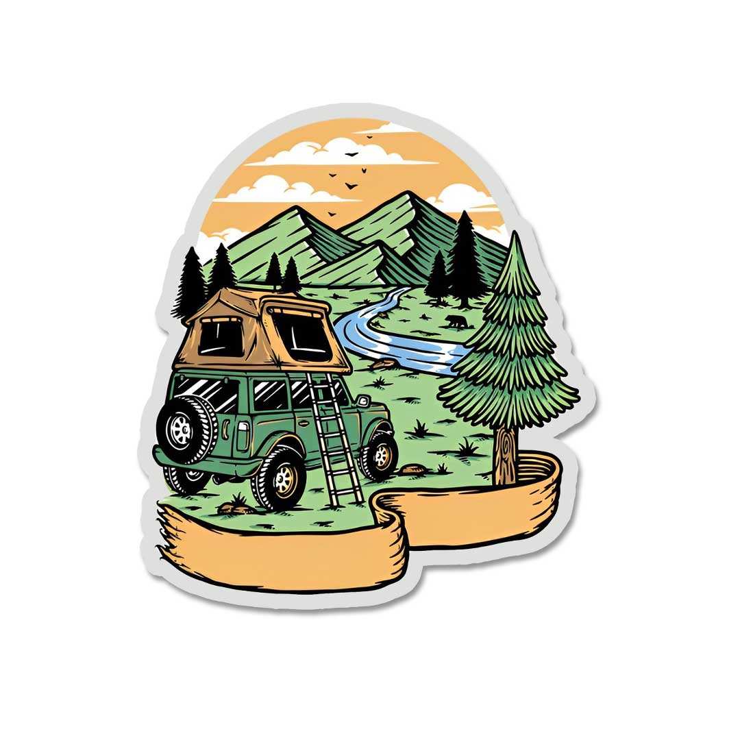 Camp For Peace Sticker waterproof vinyl decal for laptop, bike, car & bottle