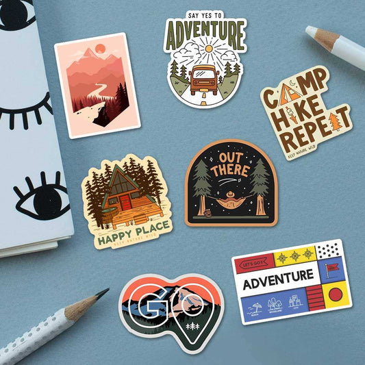 Camping Sticker Packs [50 sticker] - STICK IT UP