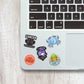Cancer Mini Stickers Sheet waterproof vinyl decal for laptop, bike, car & bottle