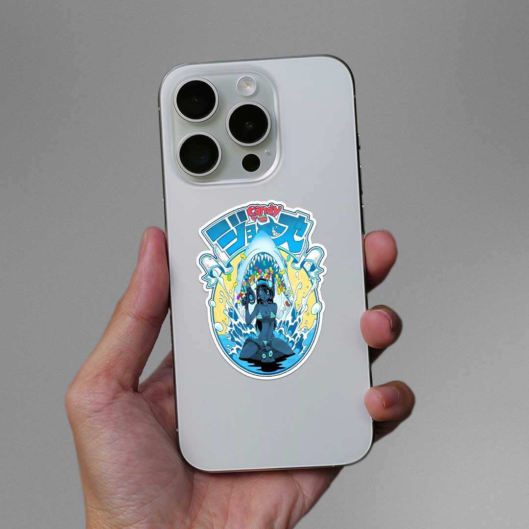 Candy Sticker waterproof vinyl decal for laptop, bike, car & bottle
