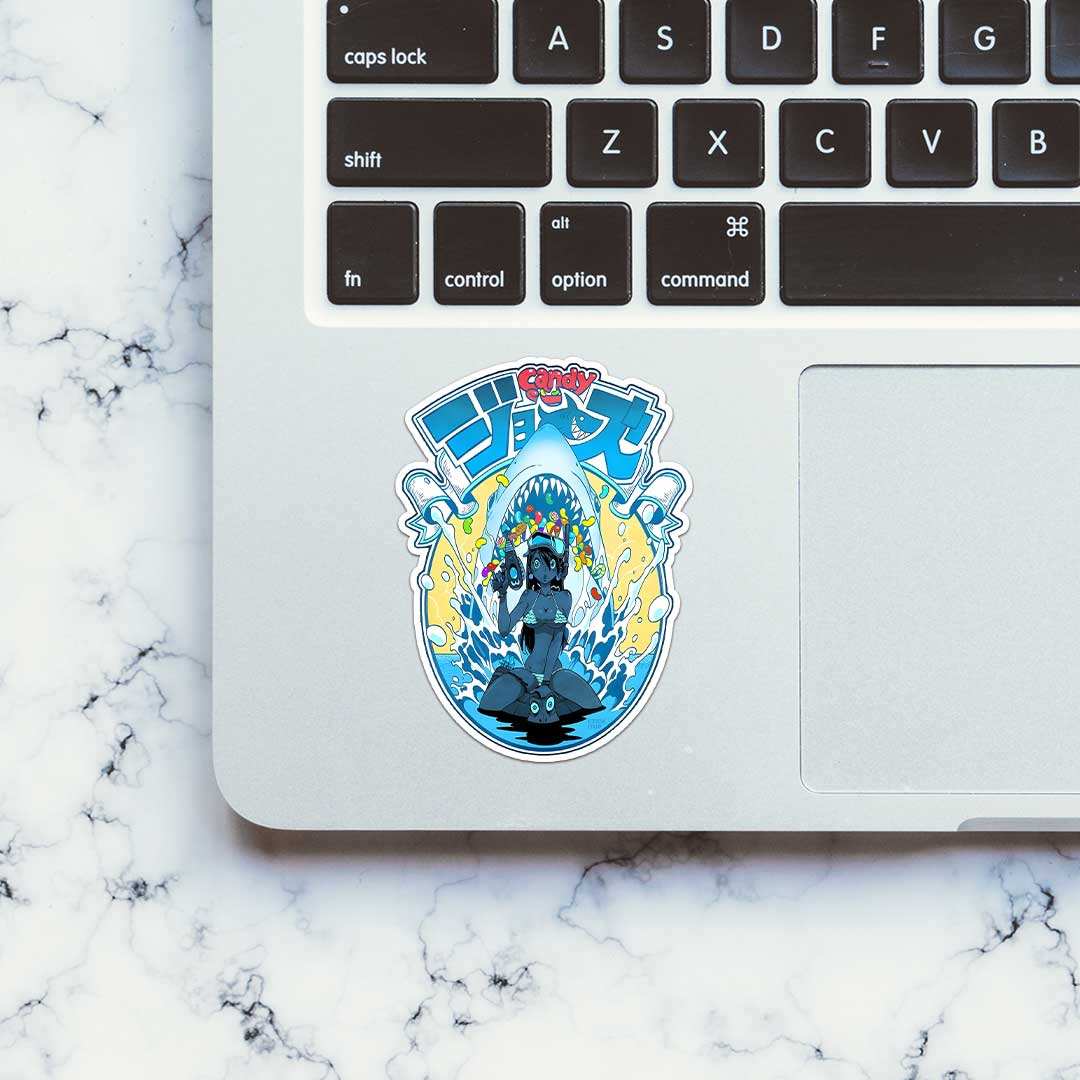 Candy Sticker waterproof vinyl decal for laptop, bike, car & bottle
