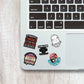 Capricon Mini Stickers Sheet waterproof vinyl decal for laptop, bike, car & bottle