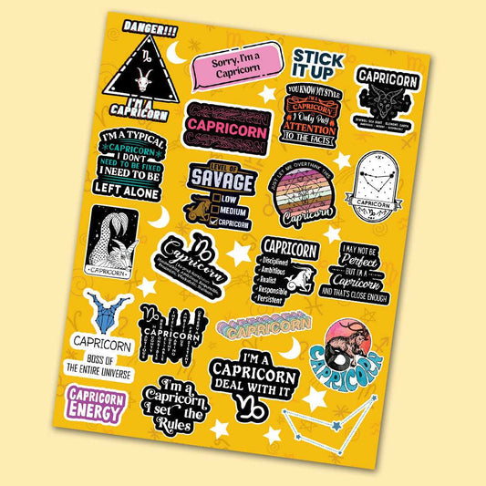 Capricon Mini Stickers Sheet - STICK IT UP