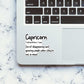 Capricorn Sticker waterproof vinyl decal for laptop, bike, car & bottle