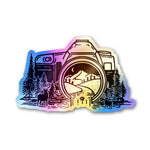 Capture The Wild Holographic Stickers waterproof vinyl decal for laptop, bike, car & bottle