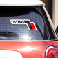 Car Stripes Bumper Sticker waterproof vinyl decal for laptop, bike, car & bottle