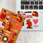 Carlos Sainz Sticker Sheet waterproof vinyl decal for laptop, bike, car & bottle