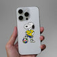 Cartoon Dog Soccer Glitter Sticker