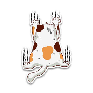 Cat Bumper Sticker waterproof vinyl decal for laptop, bike, car & bottle