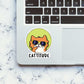 Cattitude 0.1 Sticker waterproof vinyl decal for laptop, bike, car & bottle