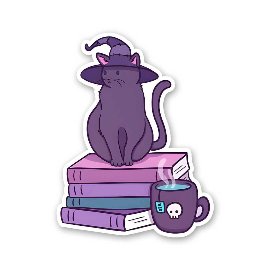 Catwitch Sticker waterproof vinyl decal for laptop, bike, car & bottle