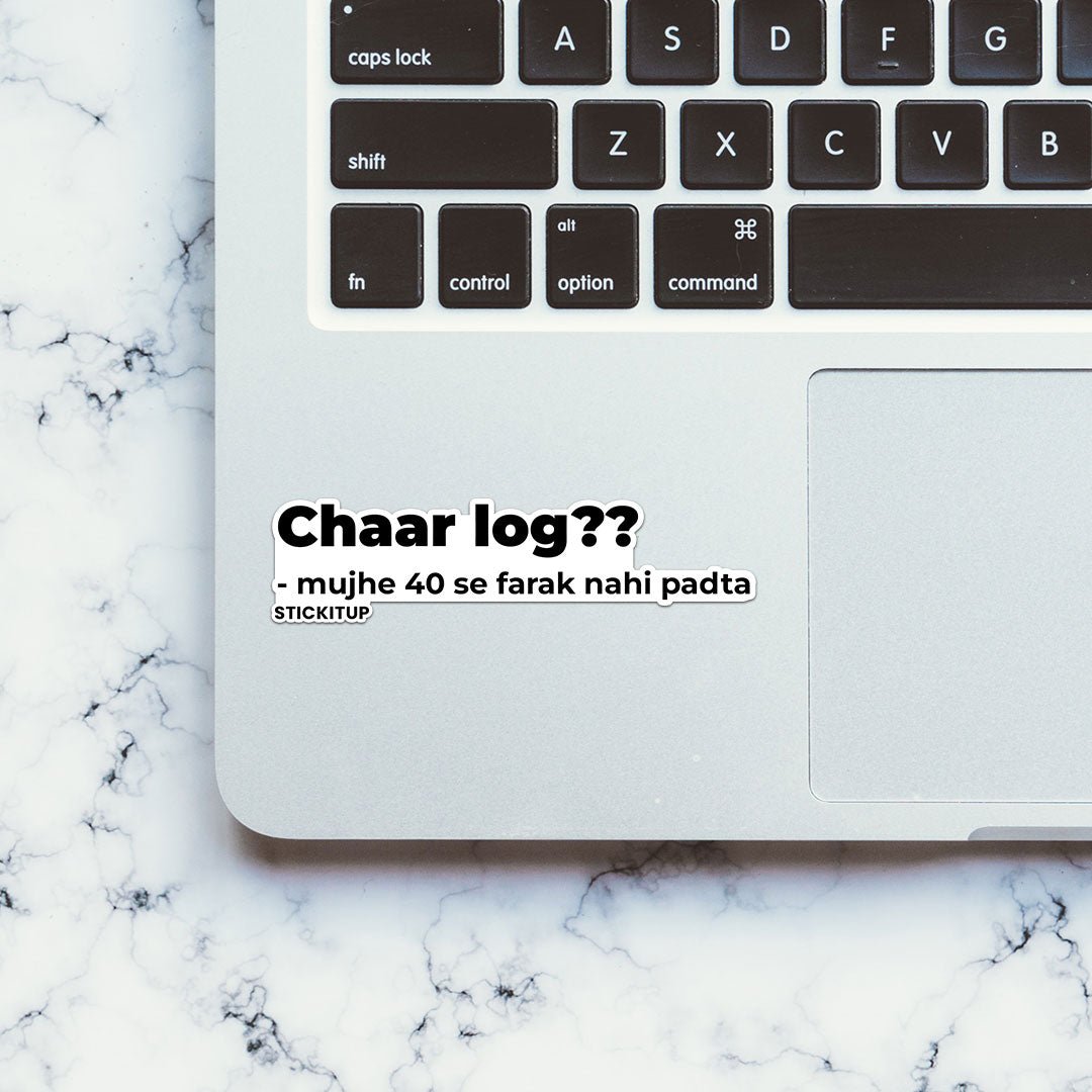 CHAAR LOG Sticker waterproof vinyl decal for laptop, bike, car & bottle