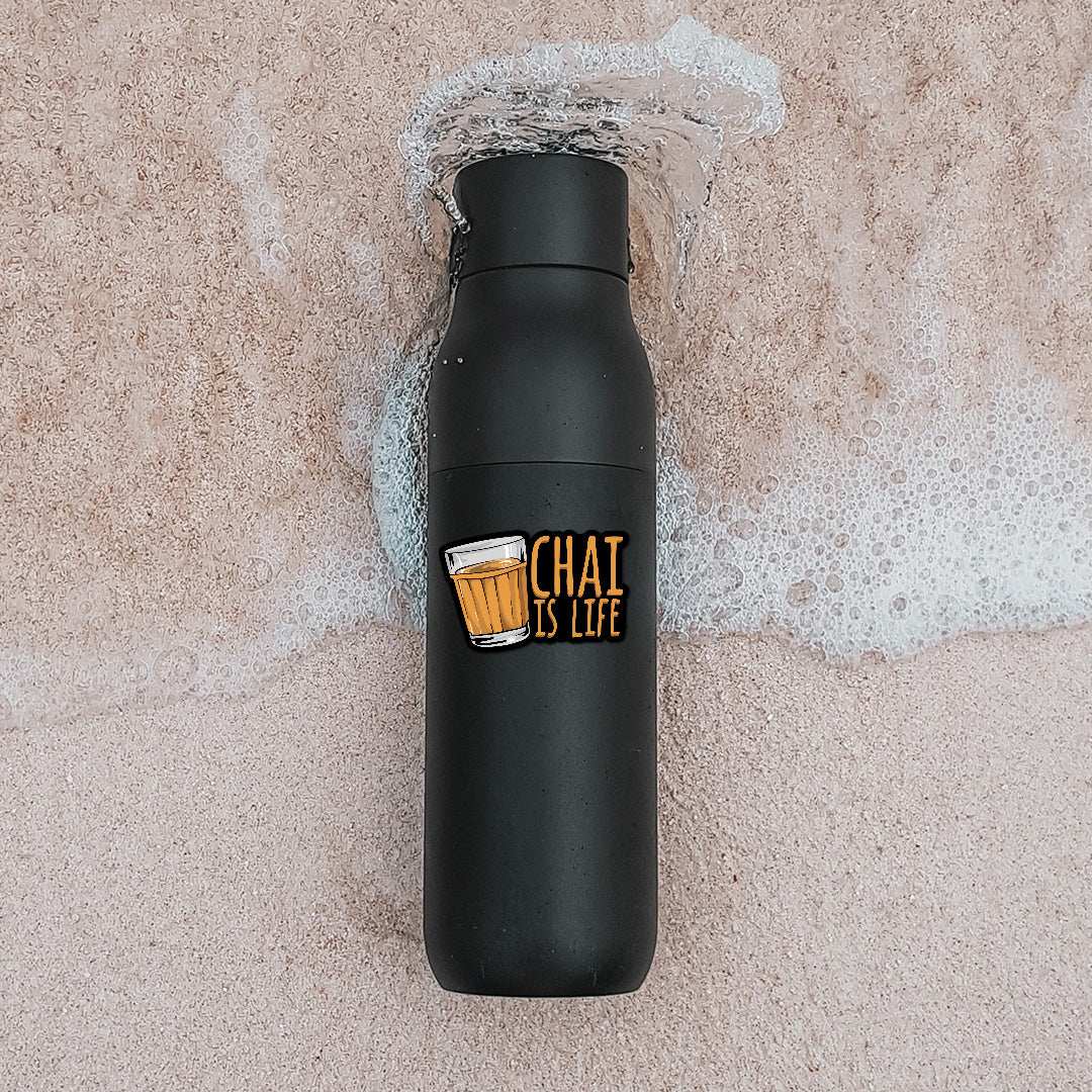 Chai is Life Sticker waterproof vinyl decal for laptop, bike, car & bottle