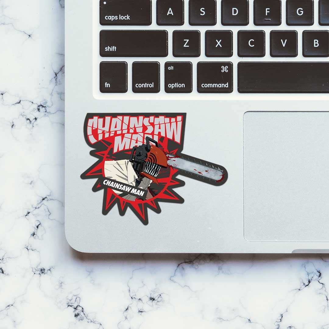 Chainsaw Man 0.1 Sticker waterproof vinyl decal for laptop, bike, car & bottle
