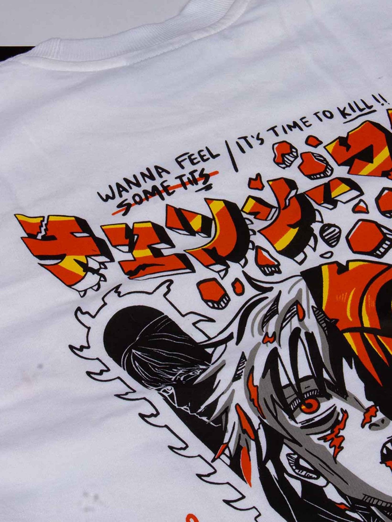 CHAINSAW MAN T - SHIRT waterproof vinyl decal for laptop, bike, car & bottle