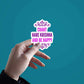 Chant Krishna And Be Happy Sticker waterproof vinyl decal for laptop, bike, car & bottle