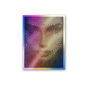 Chaos Holographic Stickers waterproof vinyl decal for laptop, bike, car & bottle