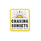 Chasing Sunset Sticker waterproof vinyl decal for laptop, bike, car & bottle