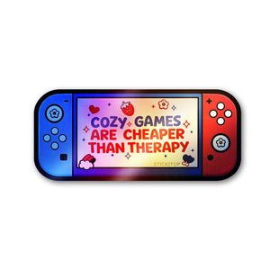 Cheaper Than Therapy Holographic Stickers - Holographic stickers | STICK IT UP