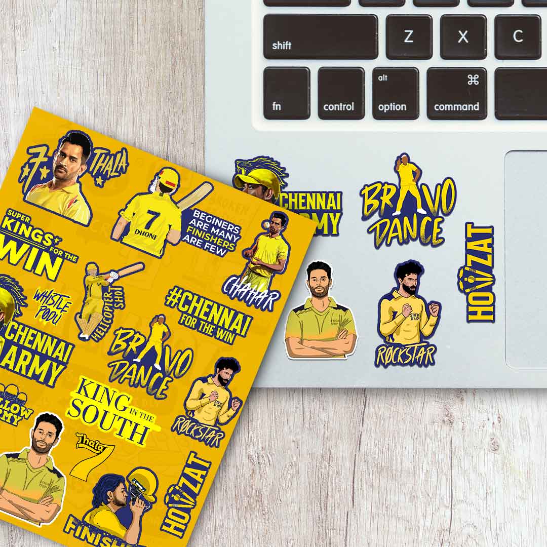 Chennai Mini Sticker Sheet waterproof vinyl decal for laptop, bike, car & bottle