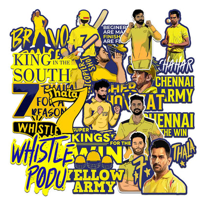 Chennai Sticker Pack [20 Sticker] waterproof vinyl decal for laptop, bike, car & bottle