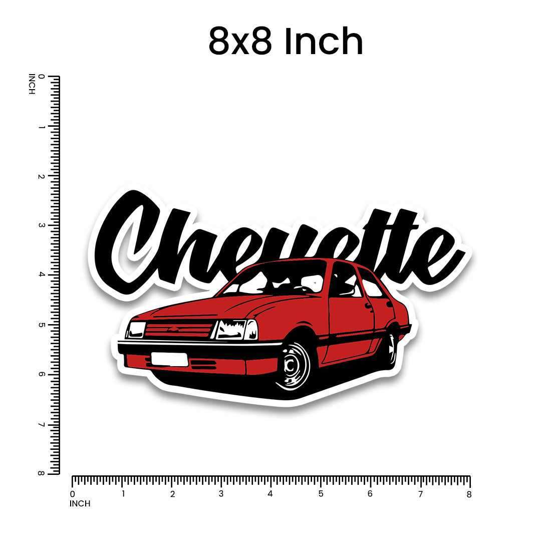 Chevette Bumper Sticker waterproof vinyl decal for laptop, bike, car & bottle