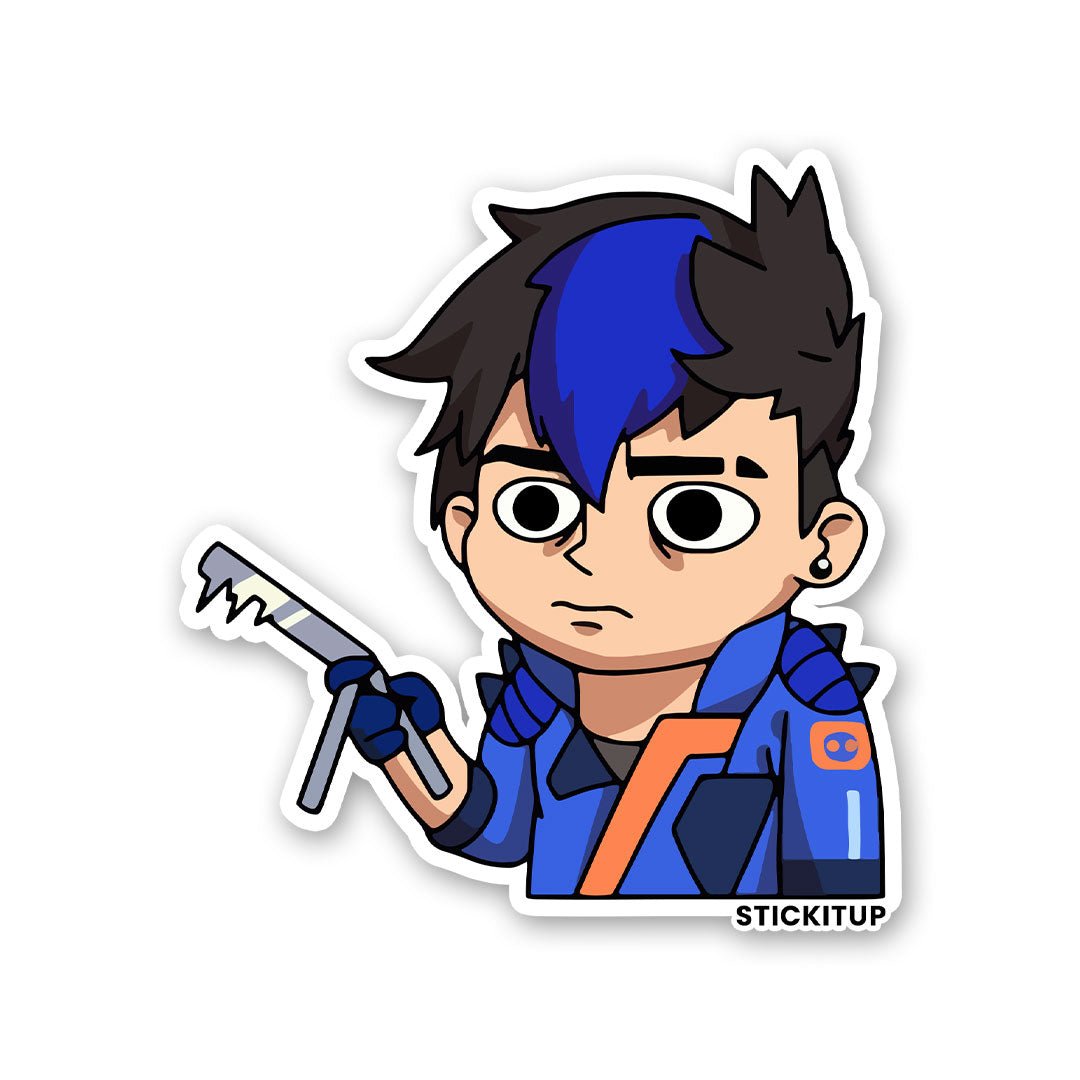 CHIBI PHOENIX Sticker waterproof vinyl decal for laptop, bike, car & bottle