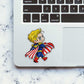 Chibi Star Hero Glitter Sticker - Glitter Stickers | STICK IT UP